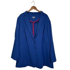 Ulla Popken Women’s Plus Size 30 Cobalt Blue Blazer